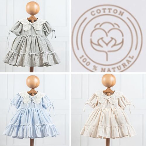 A Pack of Four Sizes Perfect Easter and Eid Classic Girl Dress Set for 6-18M