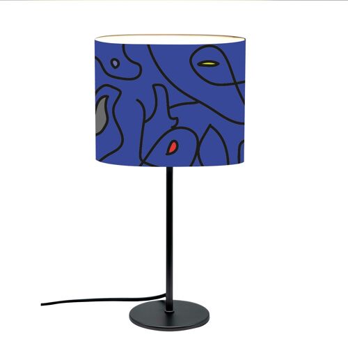 Lampe de Table Abstrait Bleu