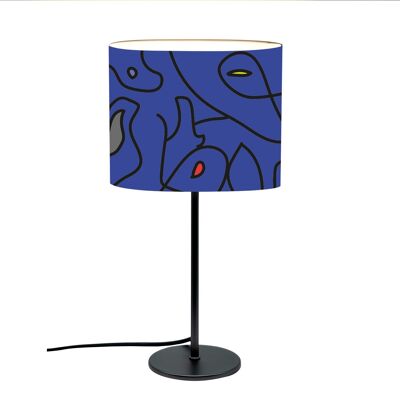 Lampada da tavolo astratta blu