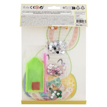 Peinture diamant "Lapin de Pâques", Forets ronds 2