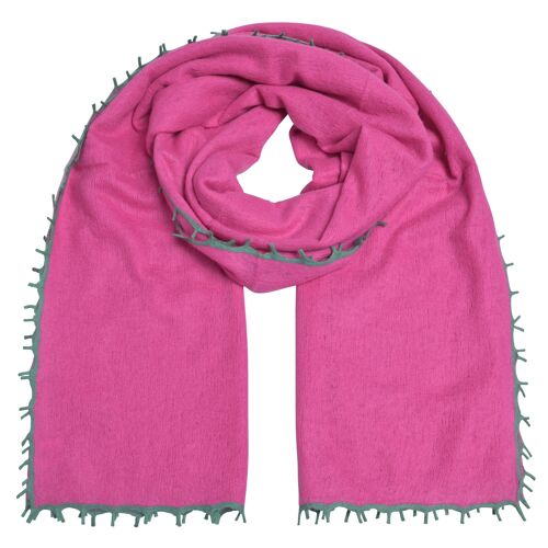 Cashmere Schal BiFeli-cs in Raspberry Rose