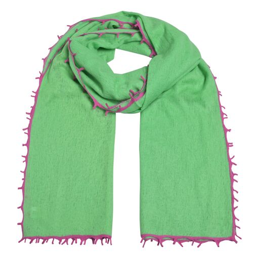 Cashmere Schal BiFeli-cs in Apple Green