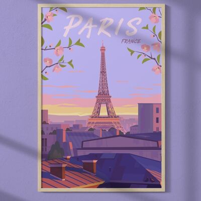 Plakatillustration von Paris 4