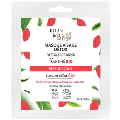Detox cotton face mask - Certified Organic