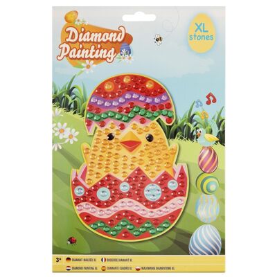 Cuadro de diamantes "Huevo de Pascua", Taladros redondos