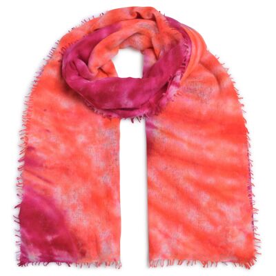 Cashmere scarf Susa-cs in neon red
