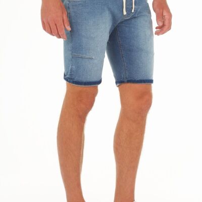 Bermudas Jog Jeans blanqueadas.