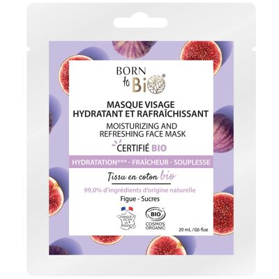 Moisturizing and Refreshing cotton face mask - Certified Organic