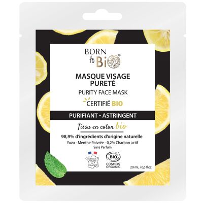Purity cotton face mask - Certified Organic
