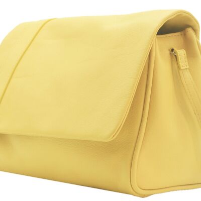 “L’Insolent” handbag in yellow leather