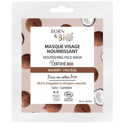 Nourishing cotton face mask - certified organic