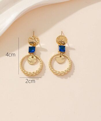 Boucles d'oreilles Clou Acier 24BOA018 1