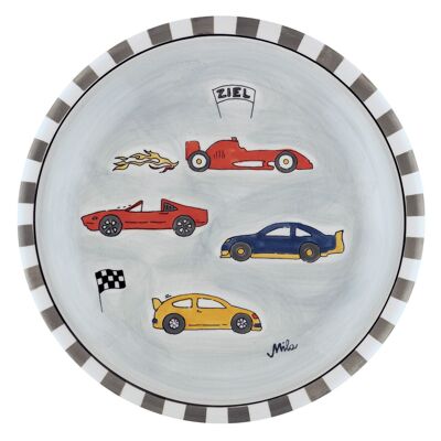 Plate Race - vajilla de cerámica - pintada a mano