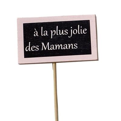 Pic ardoise "à la plus jolie des mamans"