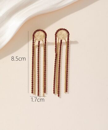 Boucles d'oreilles Clou Acier 24BOA022 4