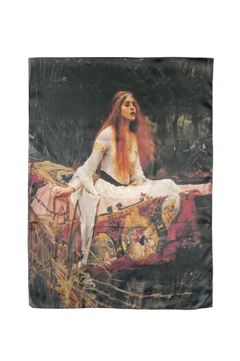 Écharpe en soie préraphaélite Lady Of Shalott de Waterhouse - Multi 1