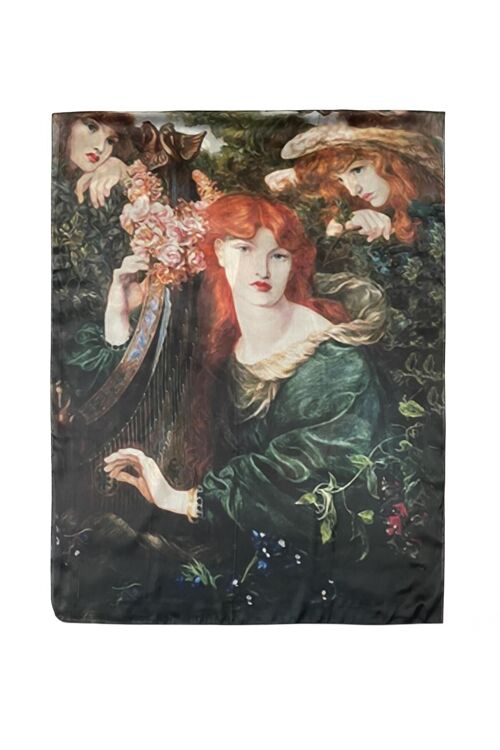 La Ghirlandata Pre Raphaelite Silk Scarf - Multi