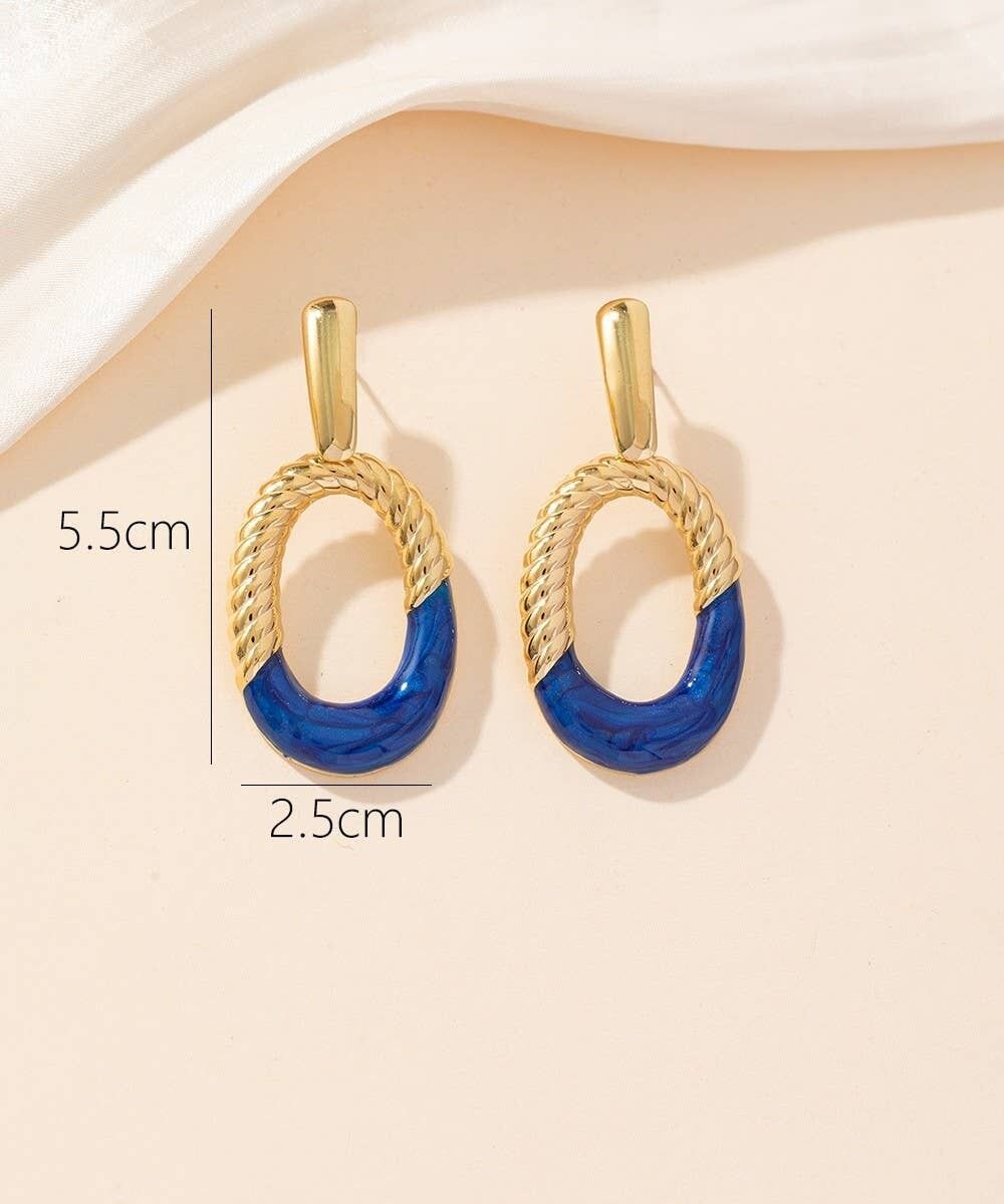 Orecchini a bottone in acciaio 24BOA026