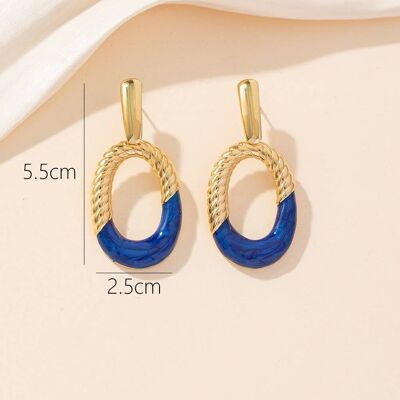 Steel Stud Earrings 24BOA026