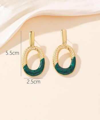 Boucles d'oreilles Clou Acier 24BOA026 3