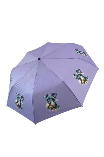 Parapluie imprimé chien Schnauzer (court) - Multi 1