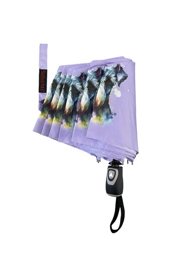 Parapluie imprimé chien Schnauzer (court) - Multi 3