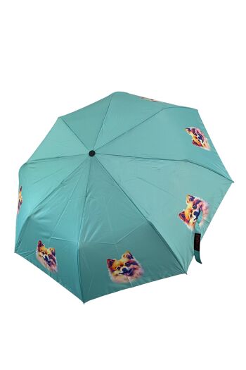 Parapluie imprimé chien de Poméranie (court) - Multi 1