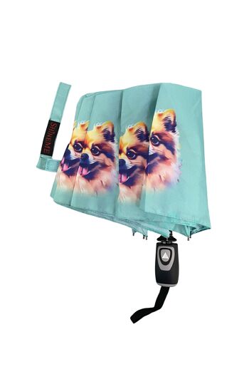 Parapluie imprimé chien de Poméranie (court) - Multi 3