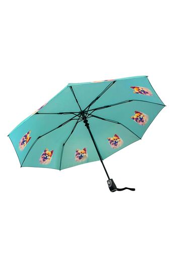 Parapluie imprimé chien de Poméranie (court) - Multi 4