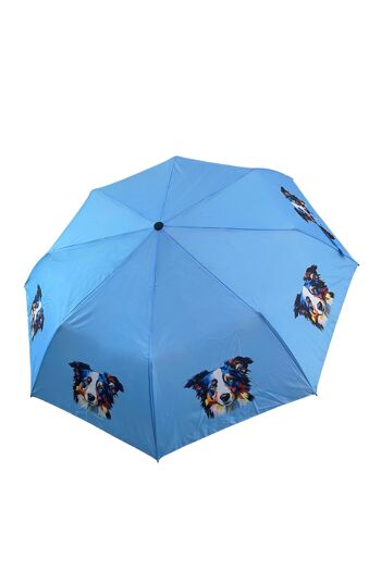 Parapluie imprimé chien Border Collie (court) - Multi 1