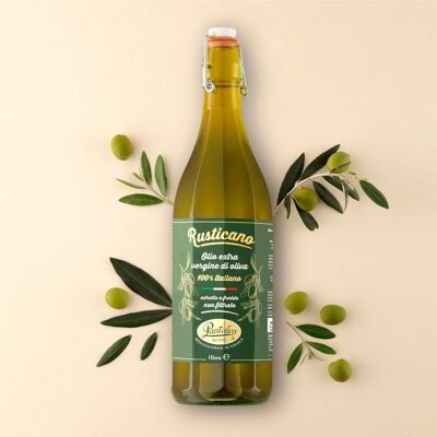 RUSTICANO 1 LITRO DE ACEITE DE OLIVA VIRGEN EXTRA 100% ITALIANO