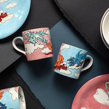 Mug Dragon Time - vaisselle en céramique - peint à la main 2