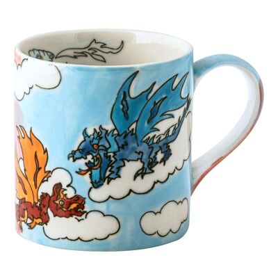 Children's mug Dragon Time - ceramic tableware - hand painted