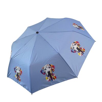 Regenschirm mit Dalmatiner-Motiv (kurz) – Mehrfarbig
