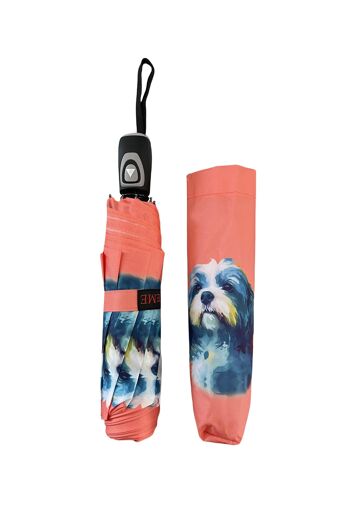 Parapluie imprimé chien Shih Tzu (court) - Multi 2