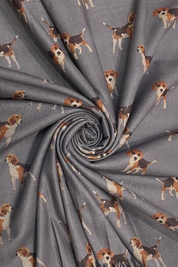 Écharpe à pompon imprimé chien Beagle 6