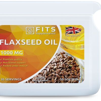 Flaxseed Oil 1000mg softgels