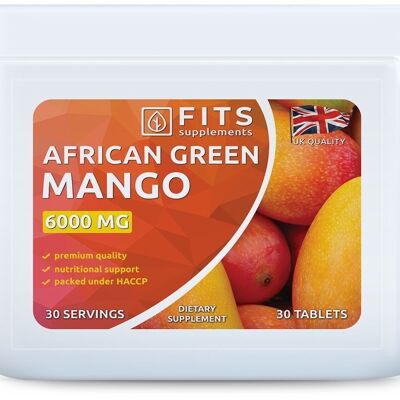 Tabletas de 6000 mg de mango verde africano