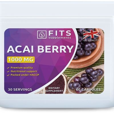 Cápsulas de Acai Berry 1000 mg