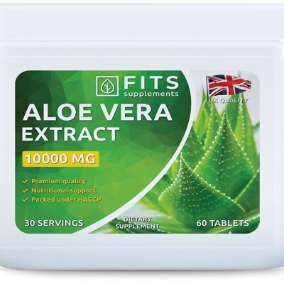 Aloe Vera comprimidos de 10000 mg.