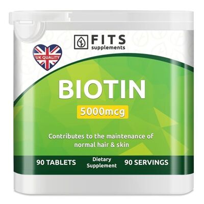 Biotin 5000mcg 90 tablets