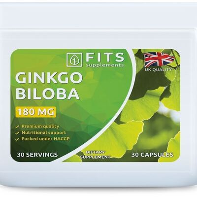 Ginkgo Biloba 180mg capsules
