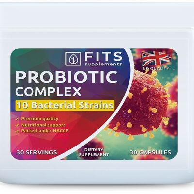 Cápsulas de complejo probiótico