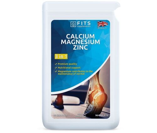 Calcium, Magnesium and Zinc 90 tablets