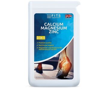 Calcium, Magnésium et Zinc 90 comprimés