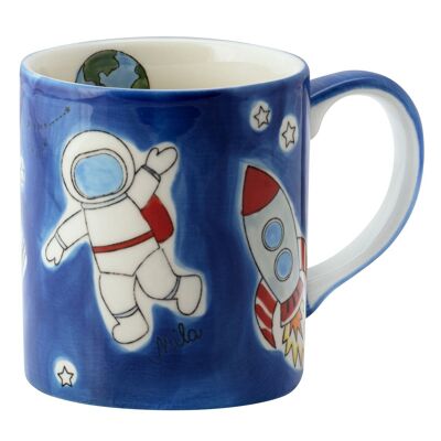 Mug Space - vaisselle en céramique - peint à la main