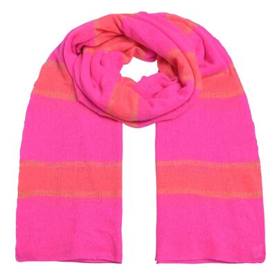 Bufanda de cachemira Angi-cs en rosa neón