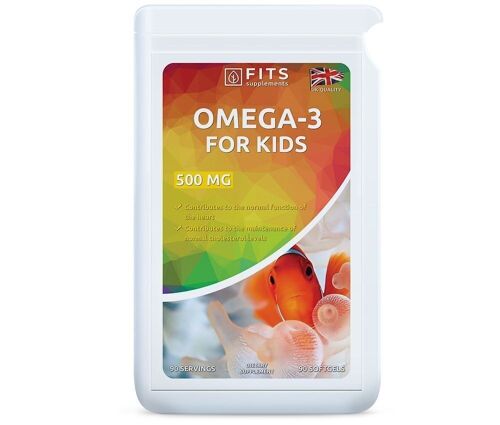 Omega-3 500mg for Kids 90 softgels