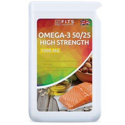 Omega-3 EPA ad alta resistenza 500 mg DHA 250 mg 90 capsule morbide