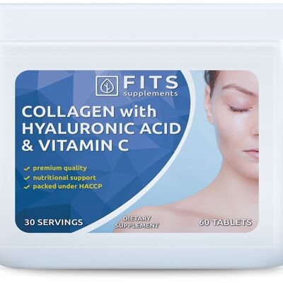 Comprimés de collagène avec acide hyaluronique et vitamine C